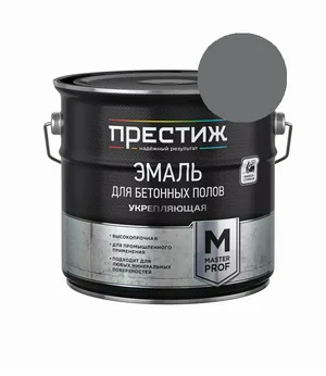 Эмаль Престиж д/бетонных полов серая 4кг 
