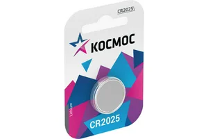 Батарейка Космос CR 2025 1BL, 1 шт 