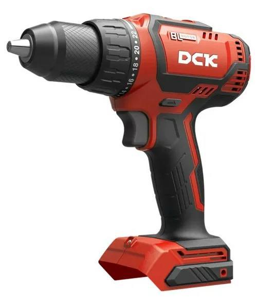 Дрель-шуруповерт аккум бесщеточная DCK KDJZ04-13, 18В, 60нм, без Акб и З/У