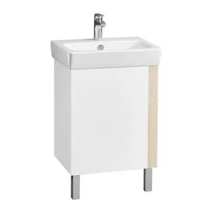 Тумба АКВАТОН Кантри 55 Белый/Дуб Верона + Раковина Нео-55